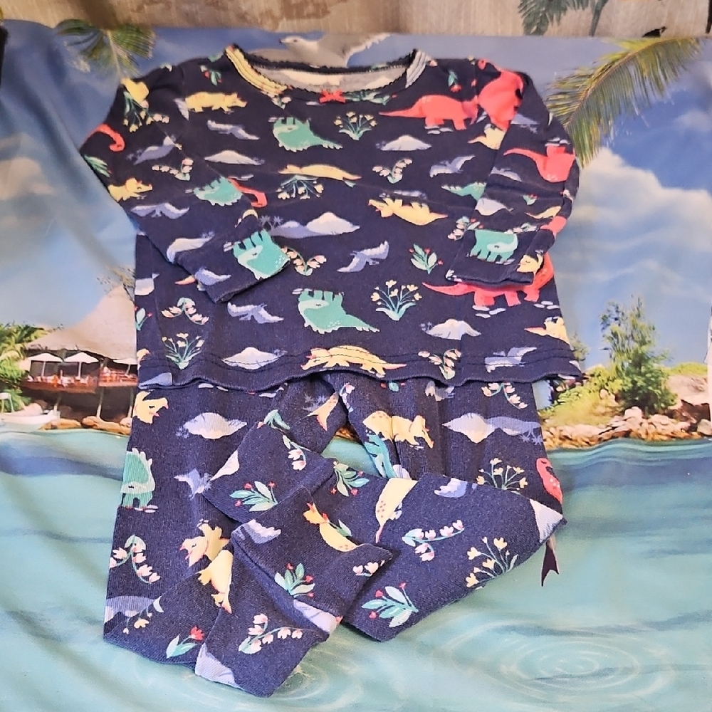 Colorful Dinosaur Pajama Set By CARTERS 18MO